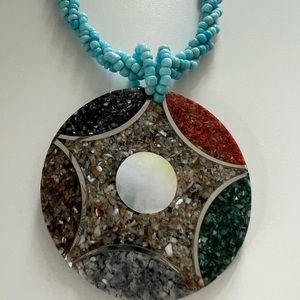 Hand crafted Necklace with Sand from the Virgin Islands